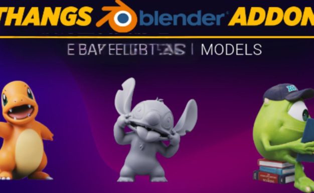 Blender插件-Thangs V0.2.2在线免费导入1400万个免费3D模型