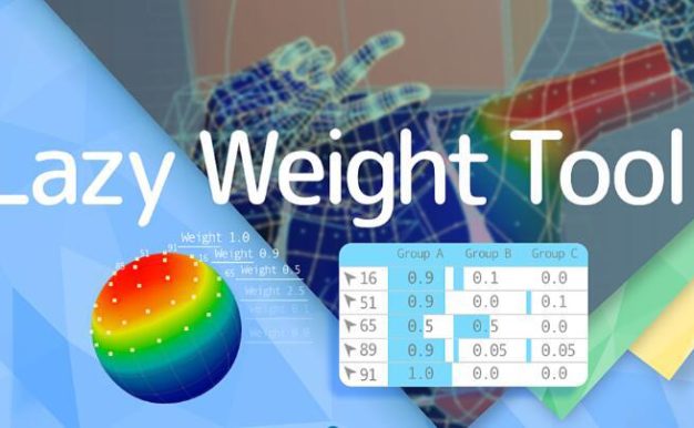 Blender插件 懒人便捷权重设置工具箱 Lazy Weight Tool V1.9.75