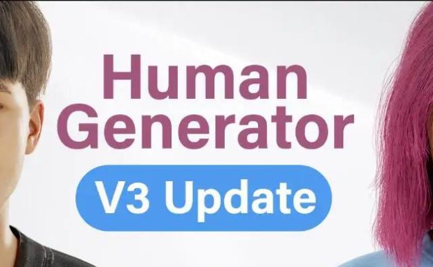 Blender插件 三维人物模型生成器(含预设) Human Generator 4.0.16