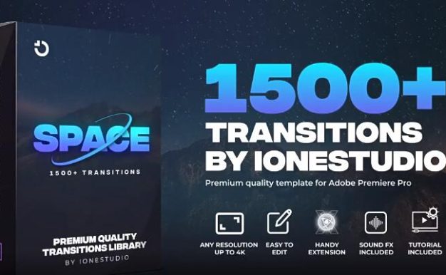 PR脚本 1500个摄像机缩放模糊冲击故障切割水墨笔刷图形无缝视频转场预设 Transitions