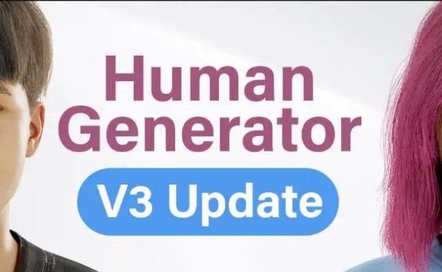 Blender插件 三维人物模型生成器(含预设) Human Generator 4.0.11 + Assets