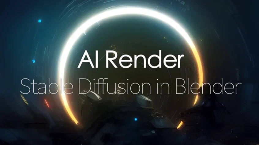 Blender插件-Ai人工智能自动渲染 Ai Render – Stable Diffusion In Blender V0.6.6