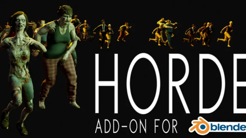 Blender插件-自定义集群人群系统生成Horde Add-On: Crowd System Tools