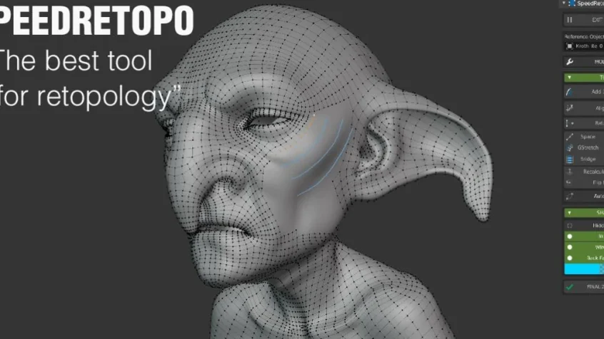 Blender插件重拓扑SpeedRetopo v0.1.9
