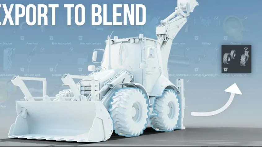 Blender插件 将部分模型单独导出保存 Export To Blend V1.2