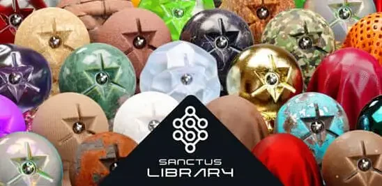 Blender插件 Sanctus Library v2.7材质预设库