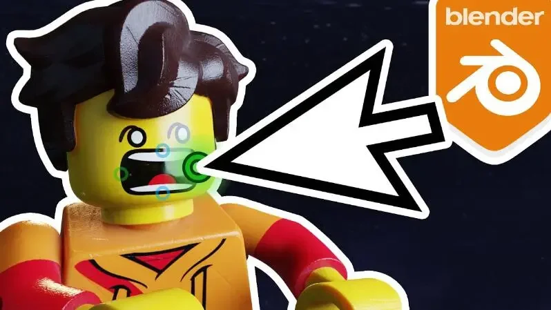 Blender乐高风格面部绑定工具插件 轻松为物体添加二维乐高脸部MecaFace v1.10