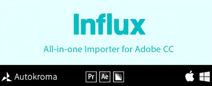 AE/PR多格式文件视频原生导入插件 Aescript Influx