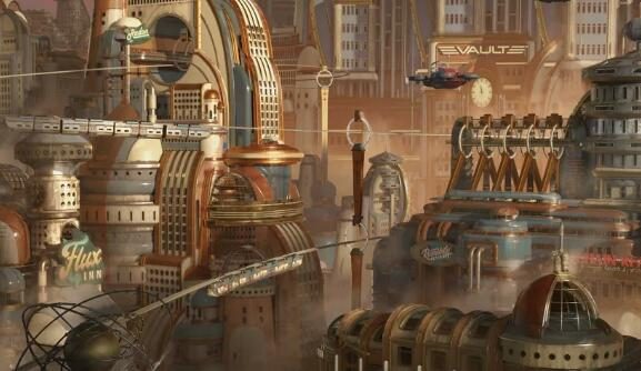 Blender插件 未来幻想科幻朋克乌托邦城市场景3D模型预设 AtomPunk+2K Textures