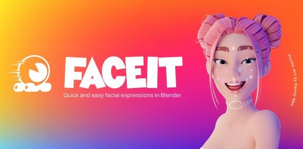 Blender插件 手机人像面部动作捕捉Faceit V2.3.8