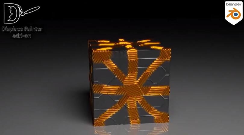 Blender插件 三维地形高度置换绘制 Displace Painter V1.1+使用教程