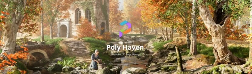 千款Blender材质预设合集！教你把Poly Haven全站付费资源搞下来！