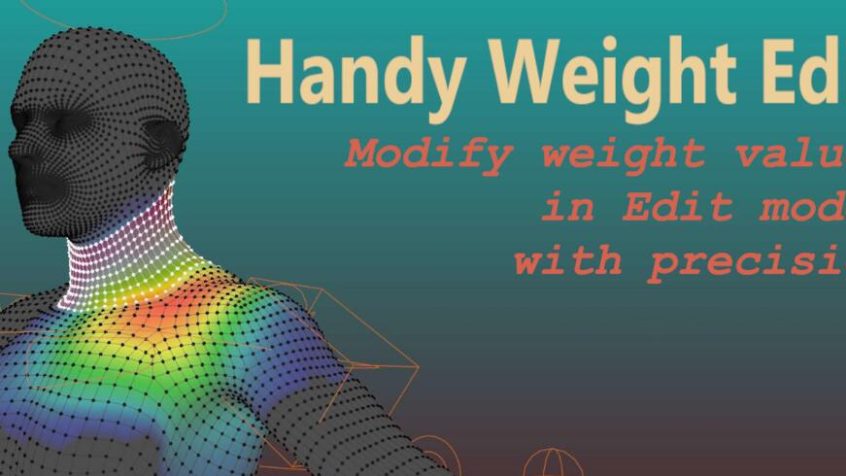 Blender插件 模型权重编辑 Handy Weight Edit V1.2.2