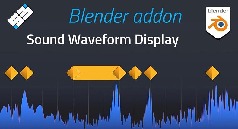 Blender插件 音频可视化动画 Sound Waveform Display V0.9.2