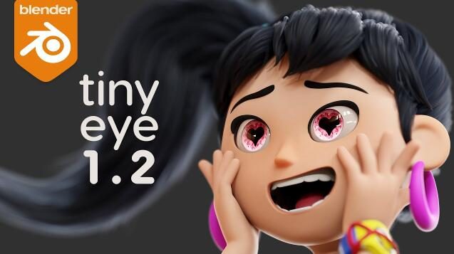Blender预设 三维立体眼睛眼球程序化资产 Tiny Eye V1.2