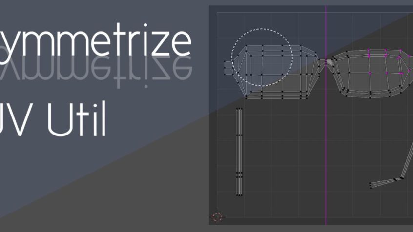 Blender插件 UV贴图对称处理编辑 Symmetrize Uv Util 1.4.0