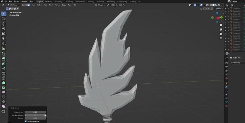 Blender插件 三维硬边倒角 Hard Bevel v2.1.3