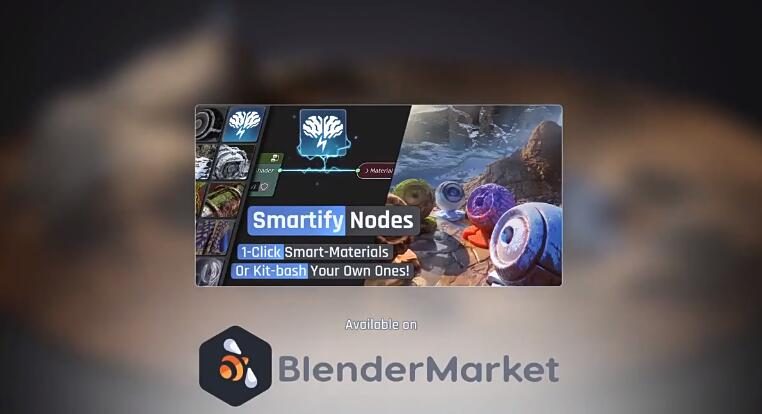 Blender预设 智能特效材质预设资产 Smartify Nodes V1.03