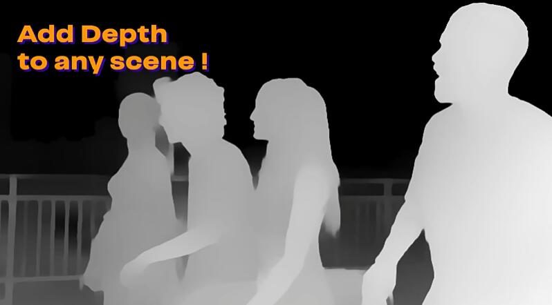 AE/PR插件 人工智能快速自动制作深度图 Quick Depth Win