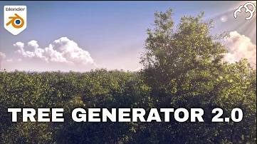 Blender插件-Tree Generator V2 三维绿植树木植物生成器