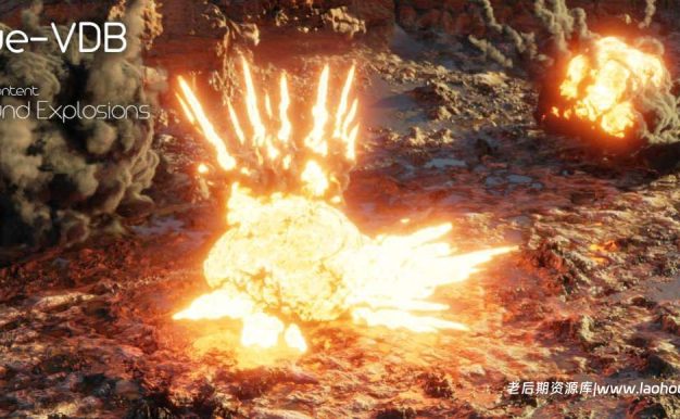 Blender真实爆炸烟雾火焰体积效果插件：True-VDB V1.1.1附预设库