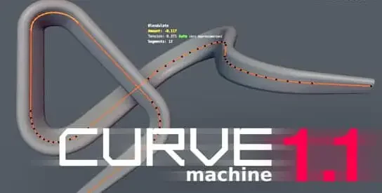 Blender插件 拐角曲线节点编辑器 CURVEmachine V1.2.1