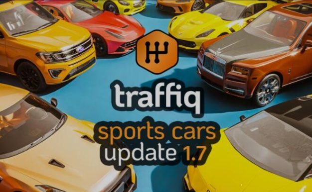 Blender插件 交通工具汽车三维模型绑定预设Car – Traffiq Library – Rigged Cars V1.7.1