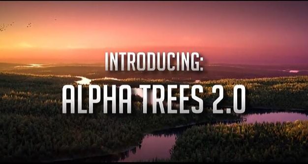 Blender插件 树木丛林植物快速渲染生成工具 Alpha Trees Pro 2.3.3