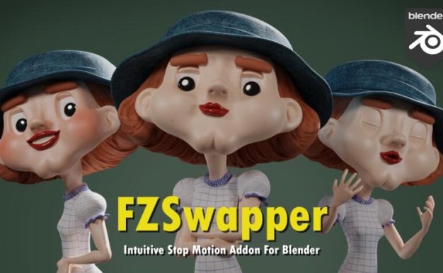Blender插件 为角色构建可交换资源动画工具 FZSwapper v1.6