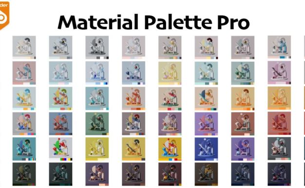 Blender材质预设 电商3D场景专业材质调色板Material Palette Pro
