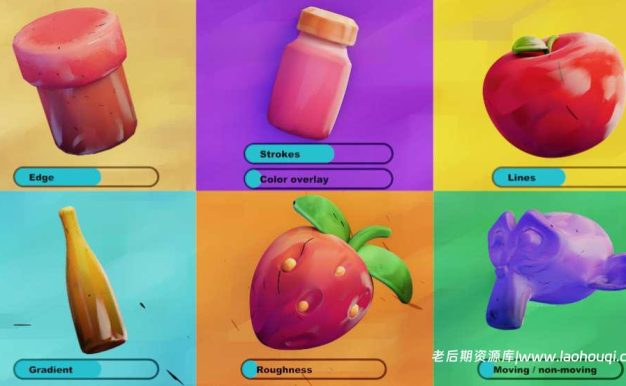 Blender卡通个性化着色器插件：Stylized Shaders V3.0