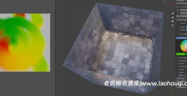 Blender插件 水流动态贴图路径绘制 Flow Map Painter V1.4