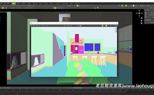 Blender插件 三维模型单独分层通道渲染工具 Render Tools V1.5