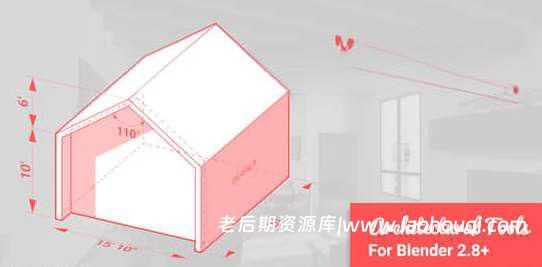 数据测量标注尺寸Blender插件-MeasureIt ARCH V0.5.0