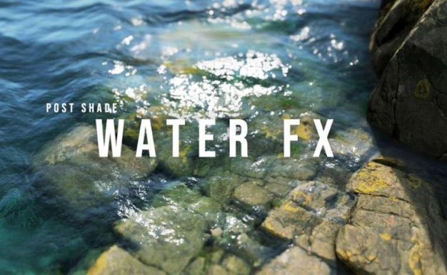 Blender插件 水面湖面海面着色器水面节点工具Postshade Waterfx1.1.2