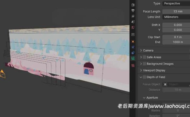 图片导入摄像机分层动画Blender插件-Camera Plane v1.5.0