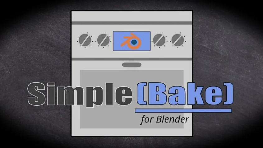 烘焙PBR材质纹理贴图Blender插件-SimpleBake V1.1.9