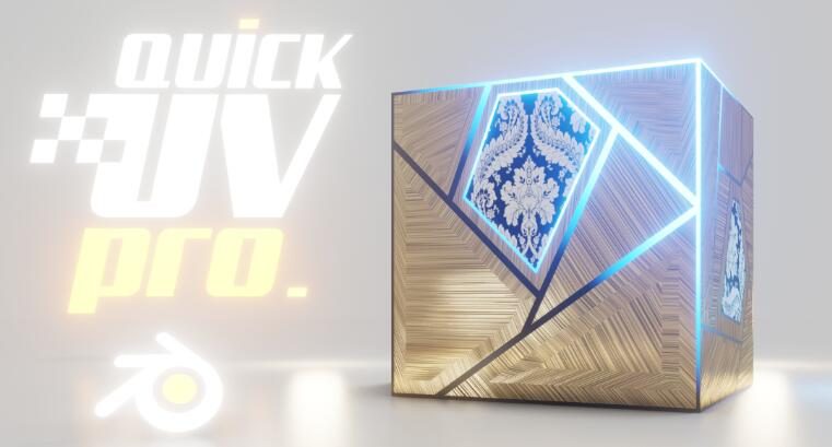 Blender插件 快速展UV贴图 Quick Uv Pro V3.1