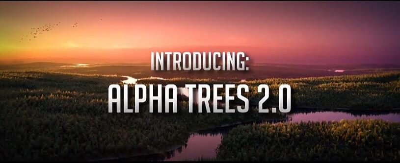 Blender插件 树木丛林植物快速渲染生成工具 Alpha Trees Pro 2.3.3