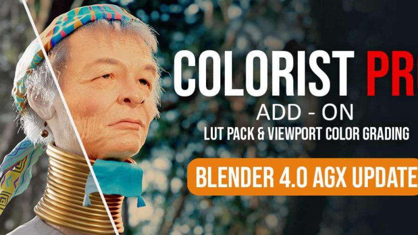 Blender插件 LUTs与Viewport实时色彩分级 Colorist Pro – Luts & Viewport Color Grading