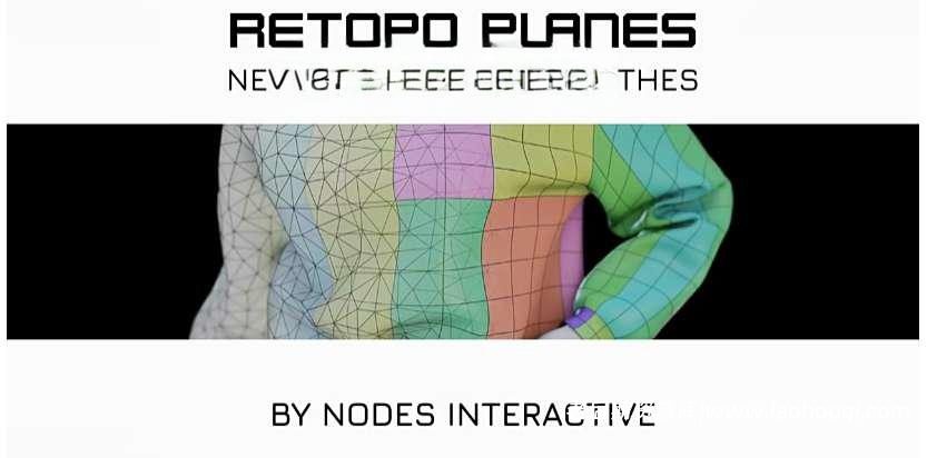 Blender插件 布料衣服模型重拓扑工具 Retopo Planes V1.0