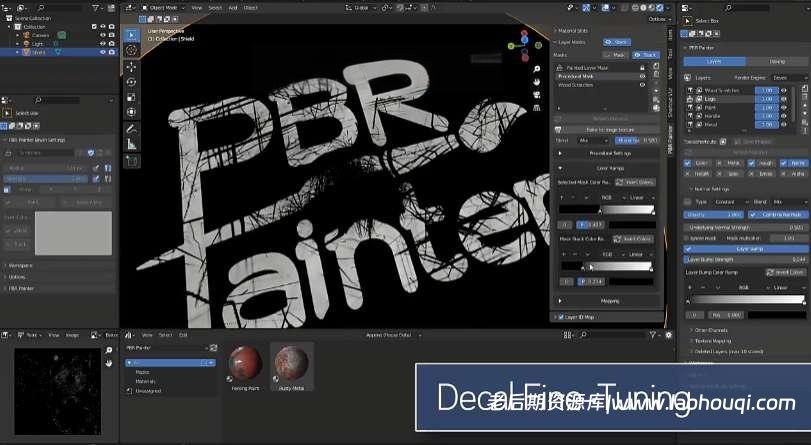 Blender插件 多通道PBR材质纹理绘制工具 PBR Painter V2.4.11