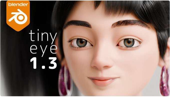 Blender插件 逼真写实三维眼睛预设Blender Tiny Eye 1.3