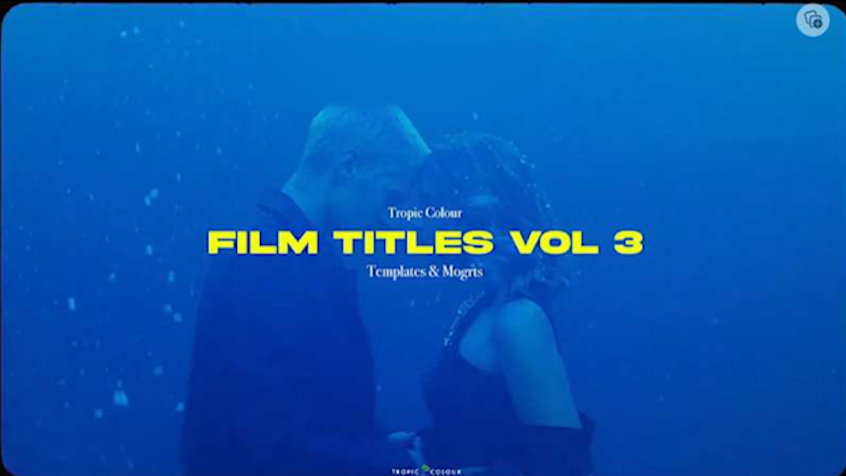 AE/PR/FCPX/PS模板插件 20组电影文字标题排版视觉设计 Tropic Colour – Film Titles Vol.3