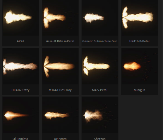 Bang三维枪口火焰闪光火花枪火特效+安装教程