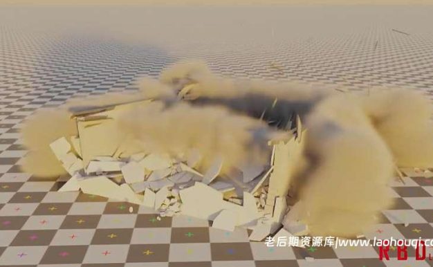 Blender破碎爆炸烟雾碎片插件RBDLab v1.6.3