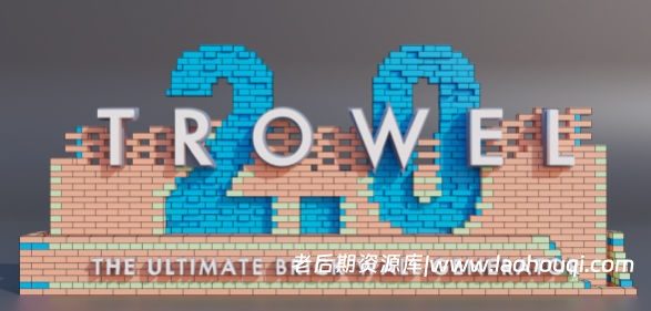 Blender砖墙面建筑砖块生成器插件Trowel V2.2 – The Ultimate Brick Wall Generator