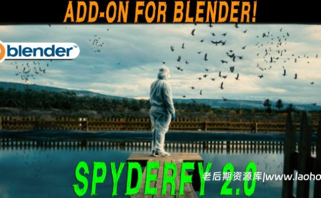 Blender鸟群虫群3D动画粒子群体生成插件 Spyderfy V2.6 – Boid Systems Add-On