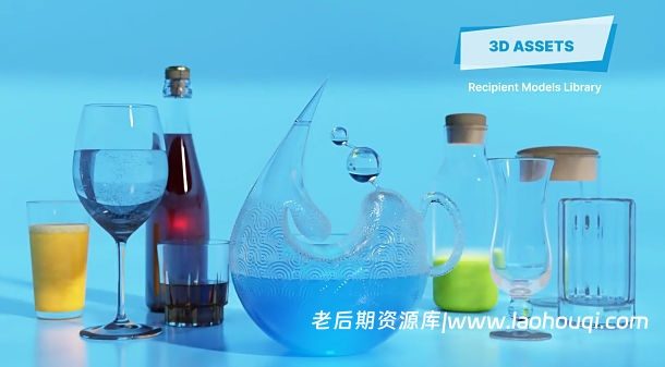 Blender液体水模拟着色器插件 Liquifeel V1.2附使用教程