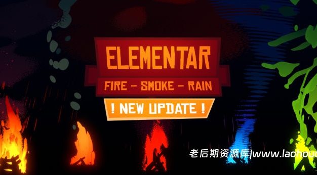 Blender火焰烟雾雨水卡通风格化着色器资产预设 Elementar Shader Pack V1.0